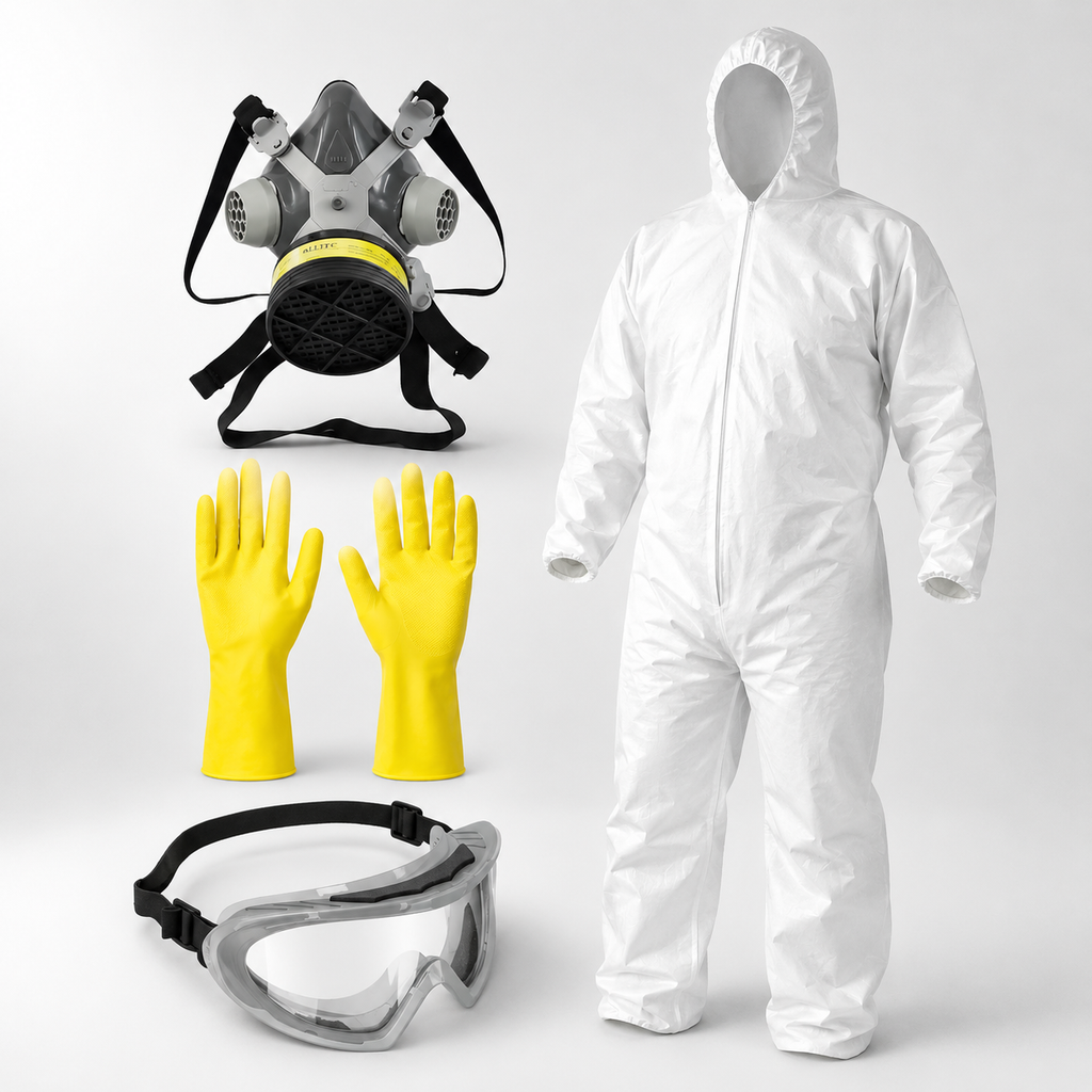 Kit Pistola De Pintura Gravidade Com 5 Peças + Kit EPI de Brinde